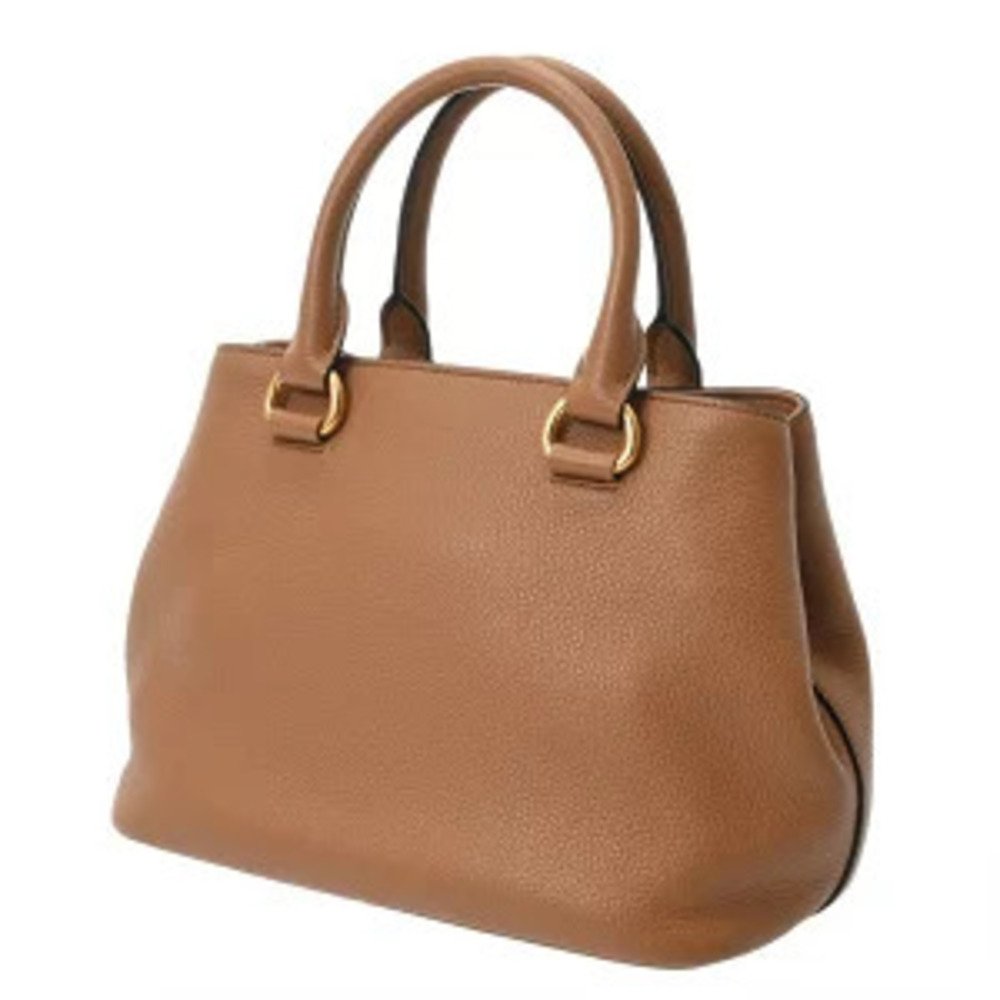 Prada Brown Tan Handbag Camel